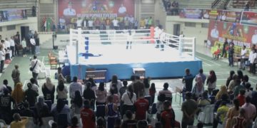 Bupati Asahan Saksikan Kejurda Tinju Seleksi PON XVII 2025