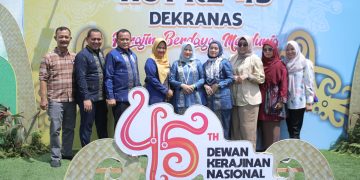 Ketua dan Wakil Ketua Dekranasda Kabupaten Asahan Ikuti Semarak HUT Ke-45 Dekranas