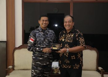 Danlanal TBA Audiensi dengan Bupati Asahan