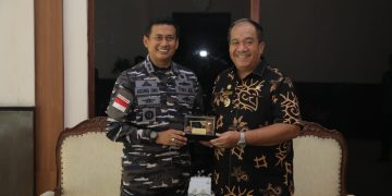 Danlanal TBA Audiensi dengan Bupati Asahan