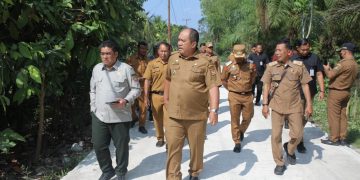 Bupati Asahan Dampingi Plt Dirjen Perkebunan Kementan RI Tinjau Lokasi Cetak Sawah di Desa Silo Bonto