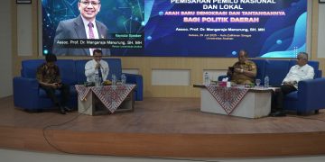 Bupati Asahan Ikuti Diskusi Panel Pemisahan Pemilu Nasional dan lokal di Kabupaten Asahan