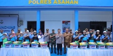 Kapolda Sumut dan Bupati Asahan Resmikan Grand Launching Operasional SPPG Polres Asahan