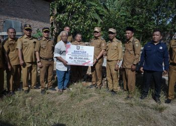 Korban Angin Kencang di Pulo Bandring Peroleh Bantuan Kemensos