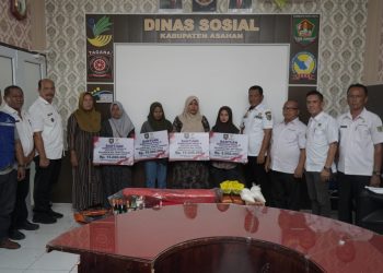 Bupati Asahan Salurkan Bantuan bagi Keluarga Korban Longsor Marjanji Aceh