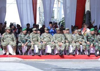 Pemkab Asahan Hadiri Upacara HUT ke-80 TNI di Dua Lokasi
