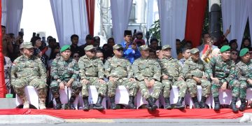 Pemkab Asahan Hadiri Upacara HUT ke-80 TNI di Dua Lokasi