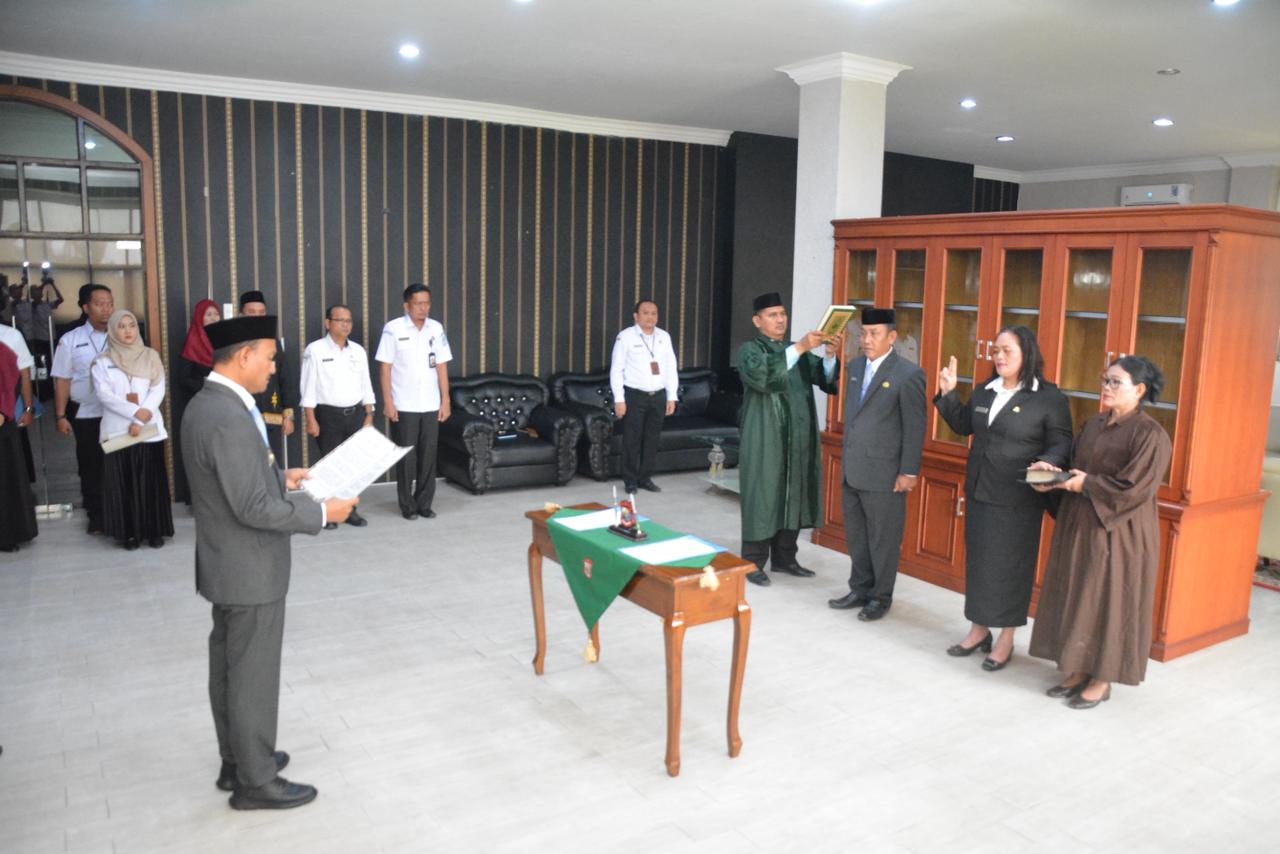 Wali Kota Tanjungbalai Lantik Kabag Kesra dan Kabag Orta 