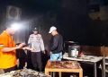 Personel Polres Tanjungbalai Amankan Lokasi Kebakaran Ruko Bale Coffee & Fitness