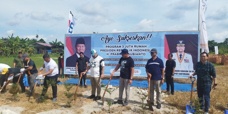 Kalapas Labuhan Ruku Hadiri Peletakan Batu Pertama Perumahan Batubara Bahagia