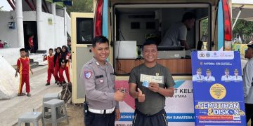 Layanan Samsat Keliling Polres Tanjungbalai Hadir di CFD 