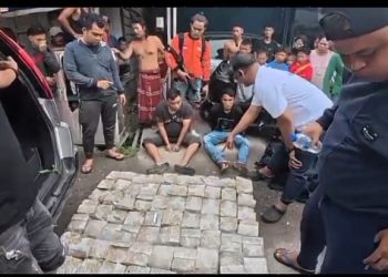 Suara Letusan Senjata Api Terdengar Saat Polisi Tangkap 2 Pria yang bawa 76 Kg Sabu