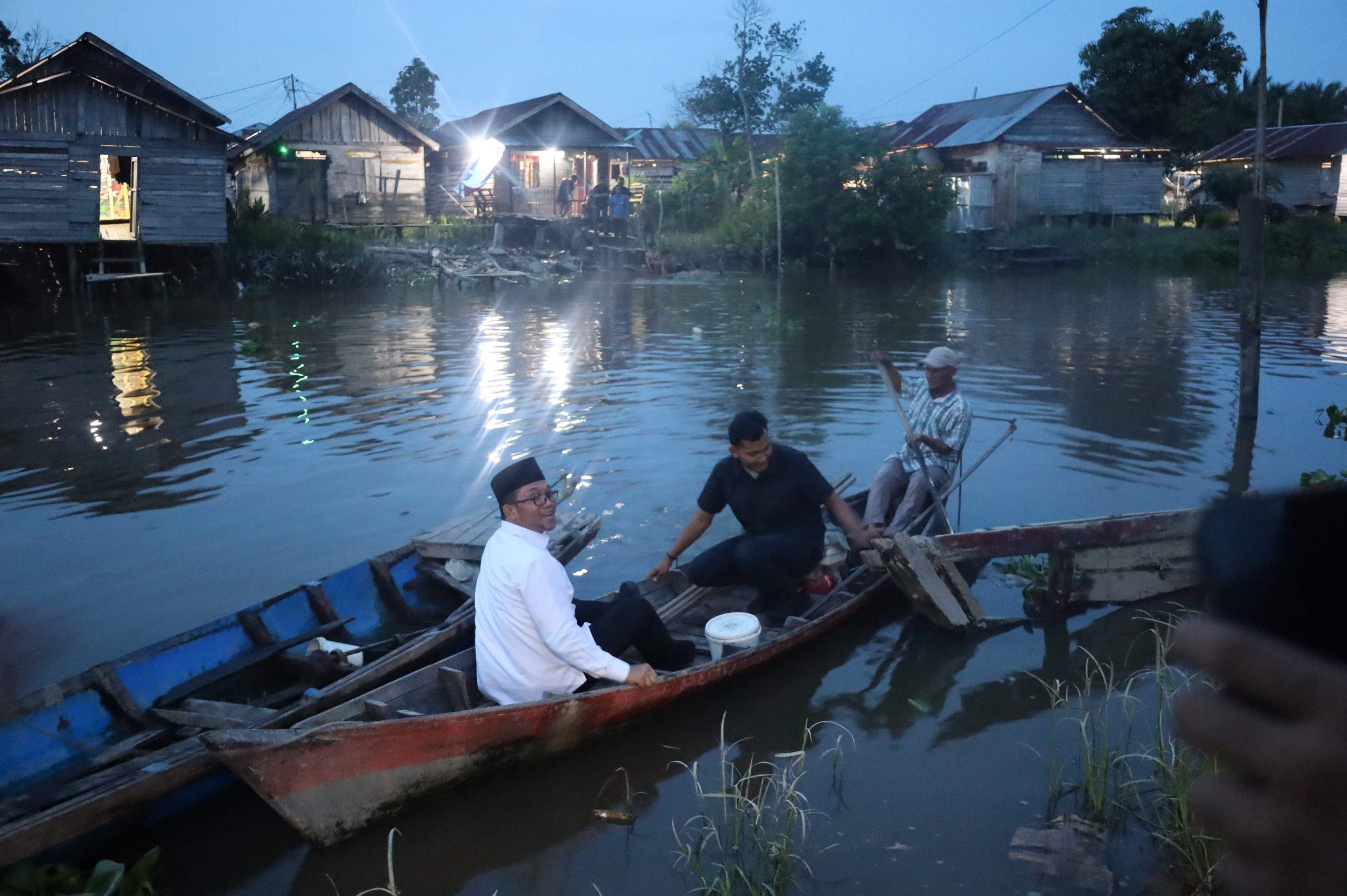 Wakil Wali Kota Tanjungbalai, Muhammad Fadly Abdina saat meninjau langsung lokasi rencana pembangunan Kampung Nelayan Merah Putih