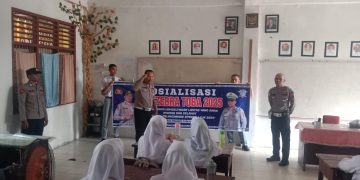 Sat Lantas Polres Tanjungbalai Sosialisasi Operasi Zebra Toba 2025 Kepada Pelajar