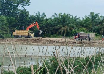 Aktivitas Galian C Diduga Ilegal Beroperasi di Desa Benteng Jaya