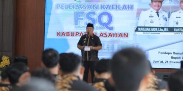 Bupati Asahan Resmi Lepas Kontingen Festival Seni Qasidah (FSQ) Sumut 2025