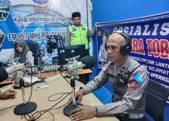 Sat Lantas Polres Tanjungbalai Sosialisasikan Operasi Zebra Toba 2025 ke Masyarakat