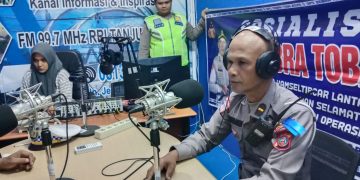 Sat Lantas Polres Tanjungbalai Sosialisasikan Operasi Zebra Toba 2025 ke Masyarakat