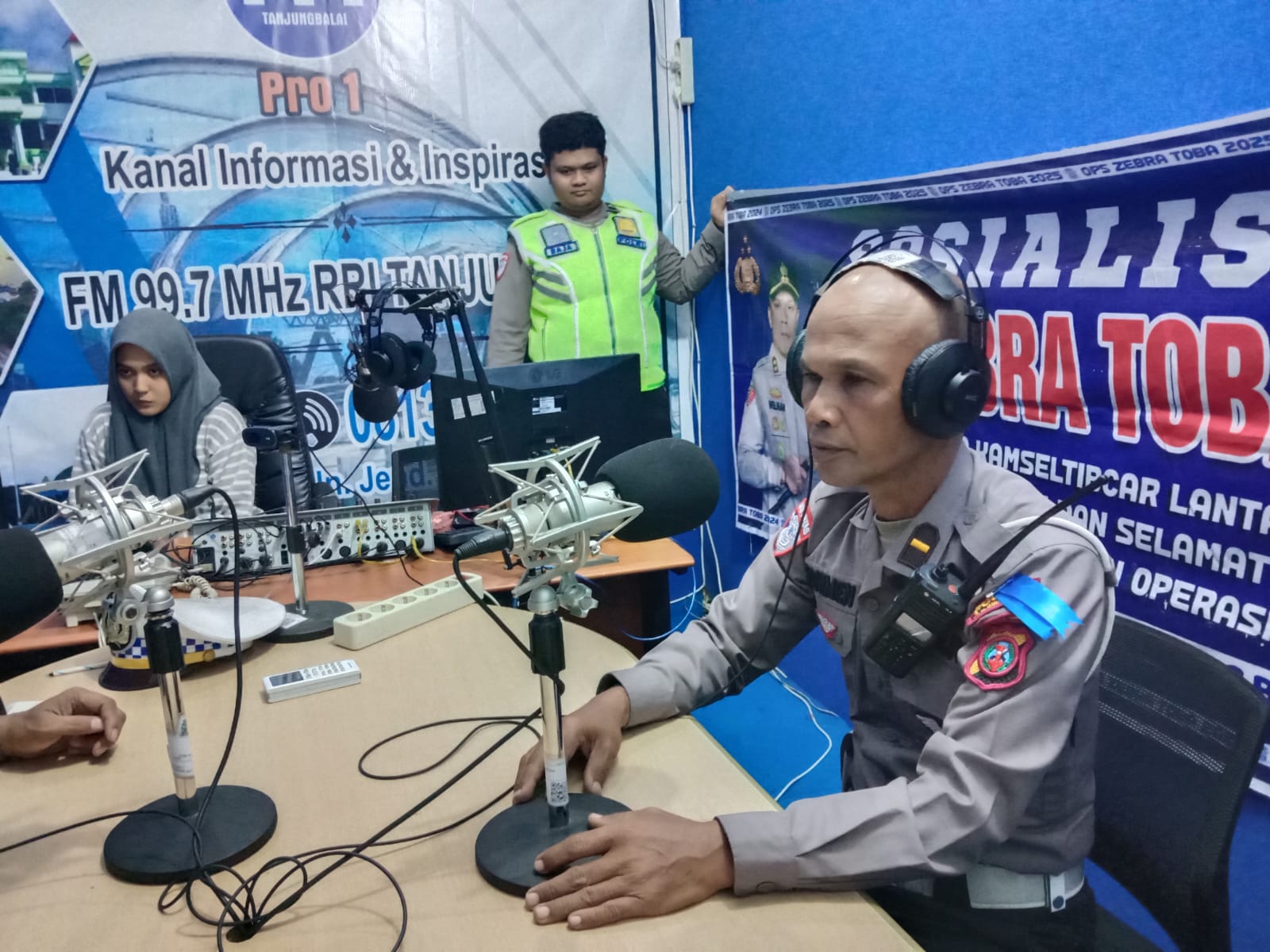 Sat Lantas Polres Tanjungbalai Sosialisasikan Operasi Zebra Toba 2025 ke Masyarakat