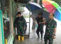 Dandim 0208 AS Tinjau Rumah Anggota Terdampak Banjir