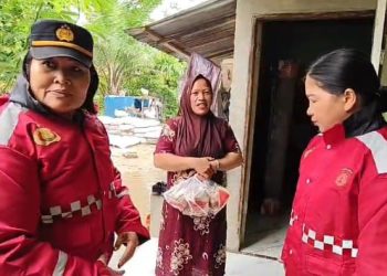 SPPG Polres Asahan Salurkan 500 Bungkus Makanan untuk Warga Terdampak Bencana Banjir