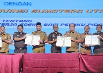 Asahan Perkuat Komitmen Restorative Justice, Bupati Hadiri Penandatanganan MoU/PKS di Medan