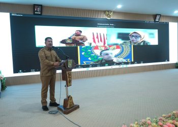 Wakil Bupati Asahan Ikuti Sosialisasi Penguatan BLUD Secara Zoom Bersama Dirjen Bina Keuangan Daerah Kemendagri