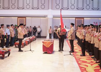 Bupati Asahan Hadiri Pengukuhan dan Pelantikan Mabida, Kwarda, dan LPK Gerakan Pramuka Sumatera Utara