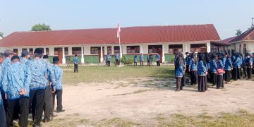 Pemerintah Kecamatan Meranti Gelar Upacara Peringatan HUT ke-54 KORPRI 