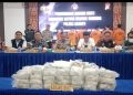 Polres Asahan Musnahkan 75,5 Kilogram Narkoba 