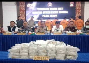 Polres Asahan Musnahkan 75,5 Kilogram Narkoba