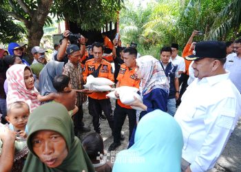 Bupati Batubara dan Bapanas Serahkan Bantuan Terhadap Korban Banjir