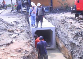 Pembangunan Drainase di Jalan SM Raja Rantauprapat. 