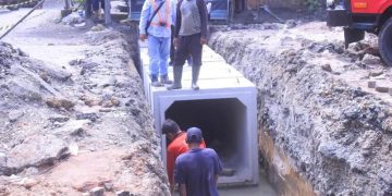Pembangunan Drainase di Jalan SM Raja Rantauprapat. 