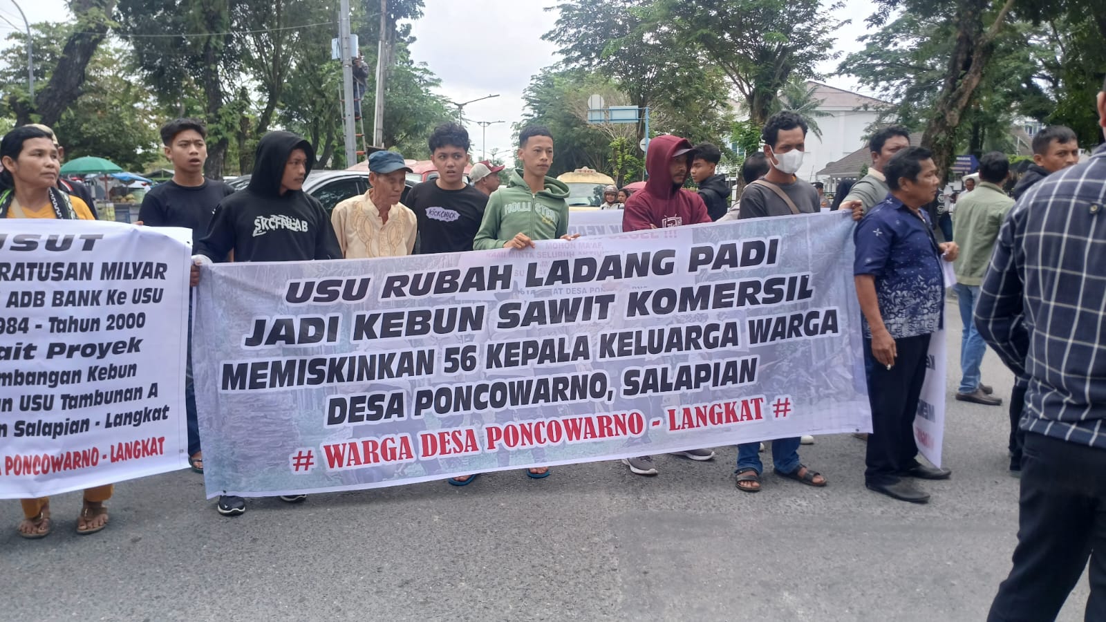 Warga Desa Poncowarno Langkat Tagih Janji Rektor USU