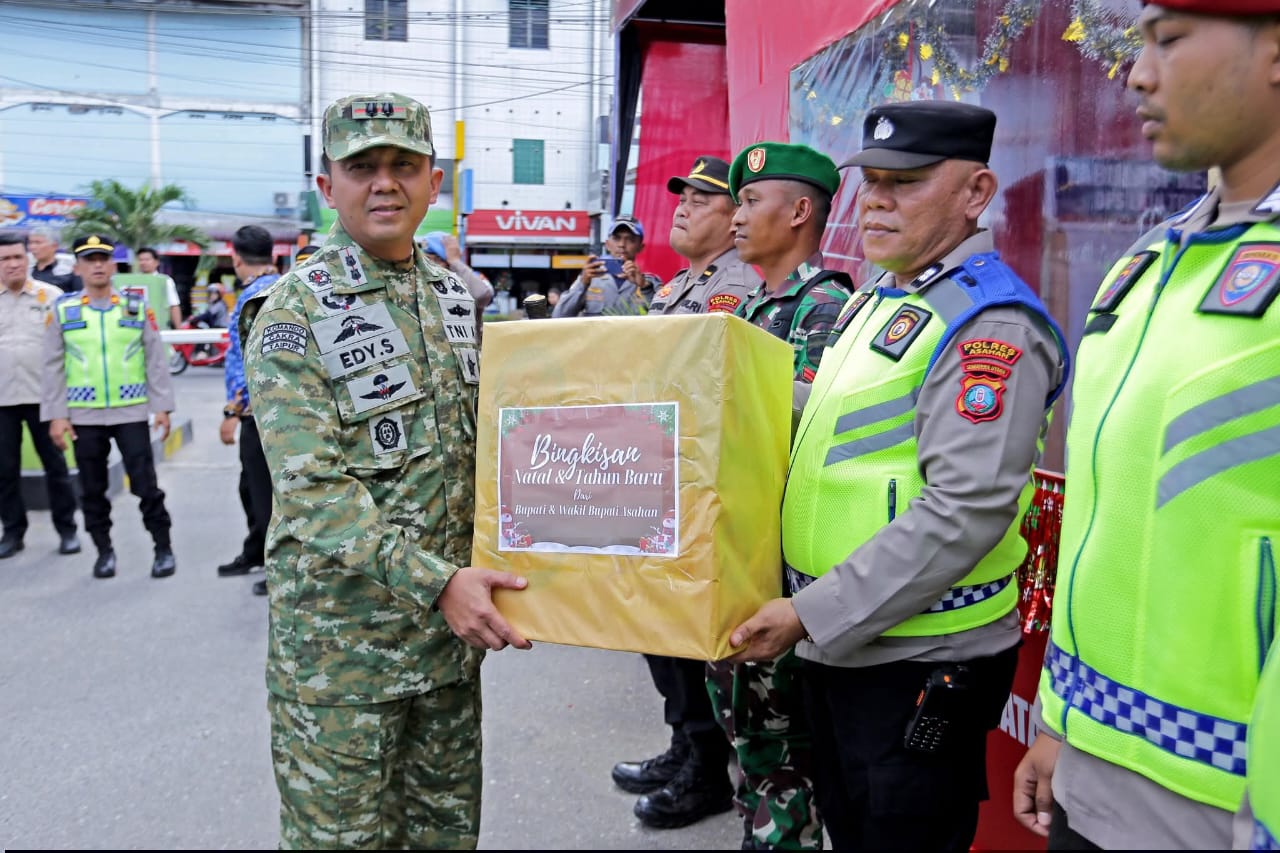 Dandim 0208/Asahan dan Forkopimda Tinjau Pos Pelayanan Nataru