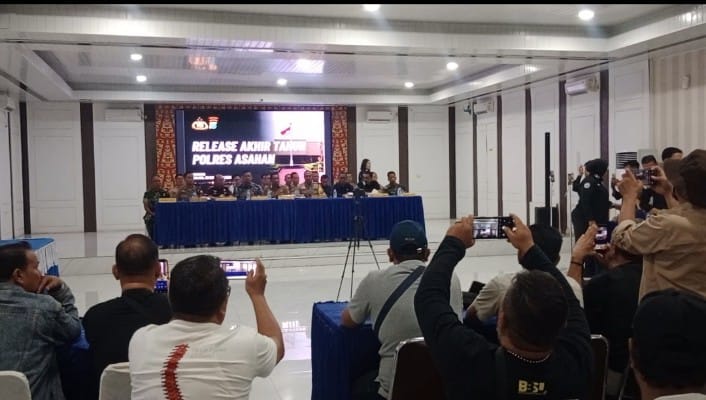Polres Asahan Ungkap Capaian Kinerja dan Penanganan Kriminalitas di Tahun 2025.