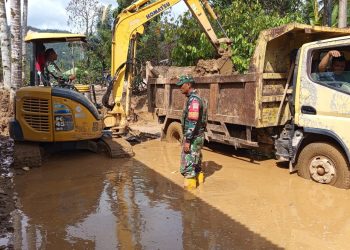 Satgas Gulbencal Kodam I/BB Buka Akses Jalan Tukka- Bonalumban