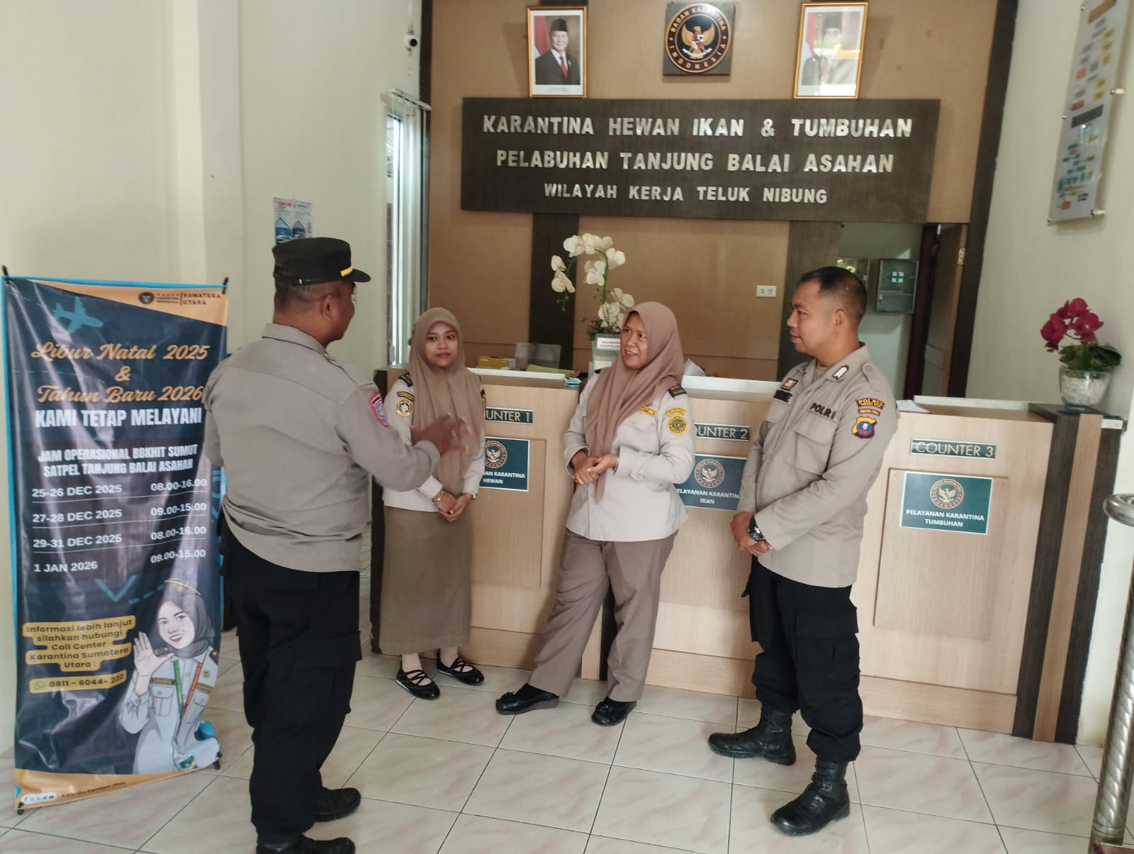 Sat Binmas Polres Tanjungbalai Sambangi Karantina