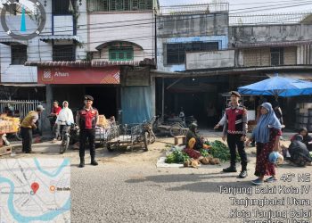 Personel Sat Samapta Polres Tanjungbalai Gelar Patroli Kota