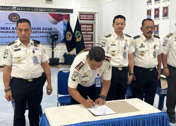 Lapas Labuhan Ruku Ikuti Penandatanganan Perjanjian Kinerja Tahun 2026