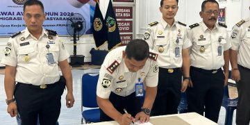 Lapas Labuhan Ruku Ikuti Penandatanganan Perjanjian Kinerja Tahun 2026