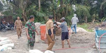 Kades Serdang Meranti Tinjau Pembangunan Gedung Koprasi Merah Putih