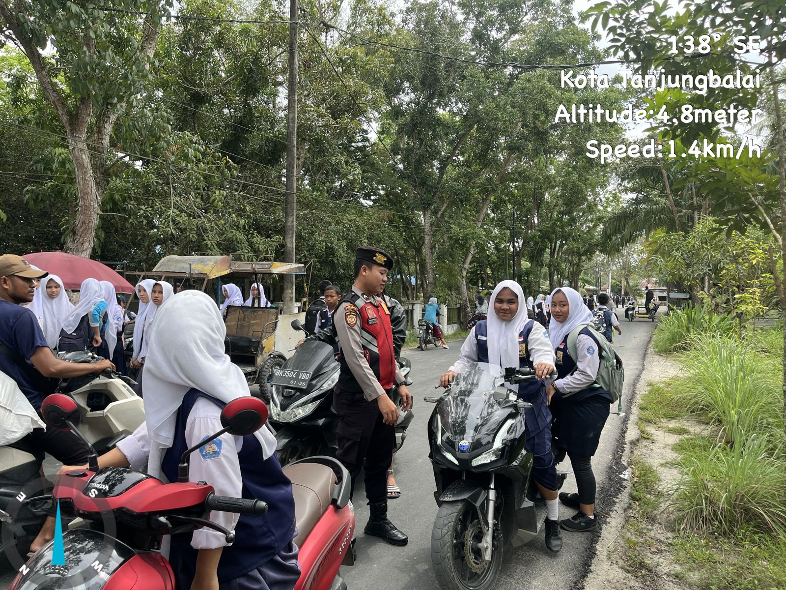 Personel Sat Samapta Polres Tanjungbalai Ingatkan Bahaya Tawuran dan Bullying