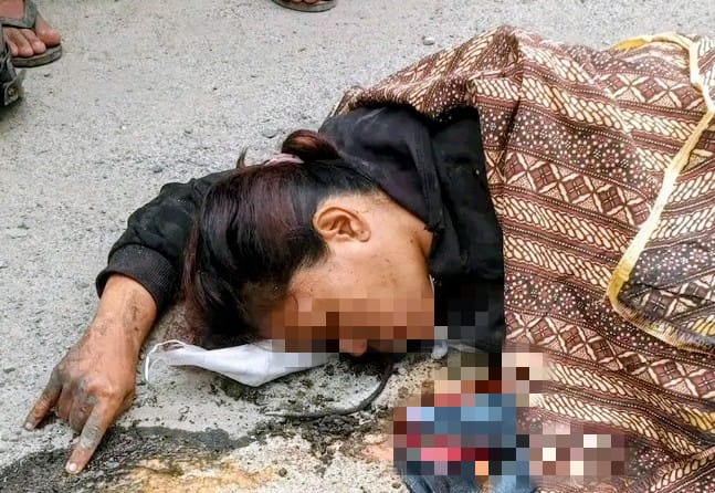 Pengendara Sepedamotor Tewas Terlindas Truk di Sei Suka