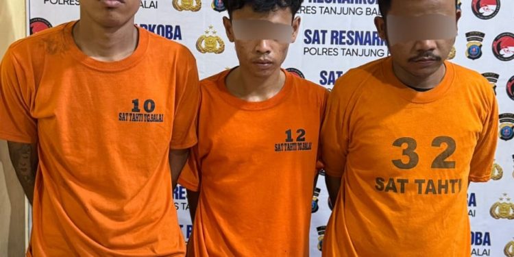 Miliki 102,48 Gram Sabu, Tiga Pria Ditangkap Sat Narkoba Polres Tanjungbalai