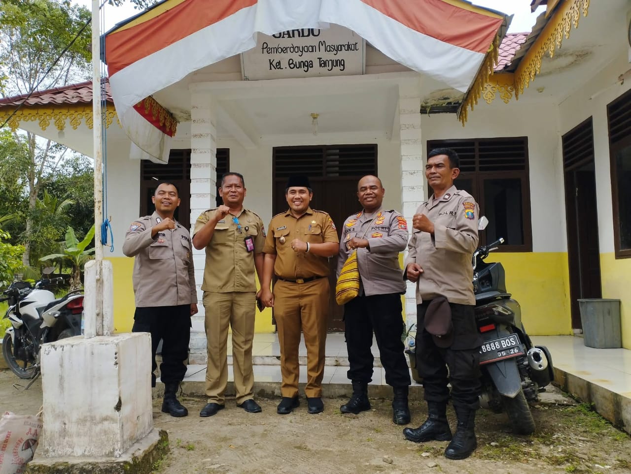 Sat Binmas Polres Tanjungbalai Sambangi Kantor Lurah