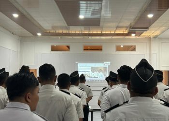 Lapas Labuhan Ruku Ikuti Apel Bersama Menko Hukum, HAM dan Imipas