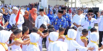 Samsul Tanjung Hadiri Manasik Haji Akbar ke-4 Siswa RA se-Kabupaten Labura