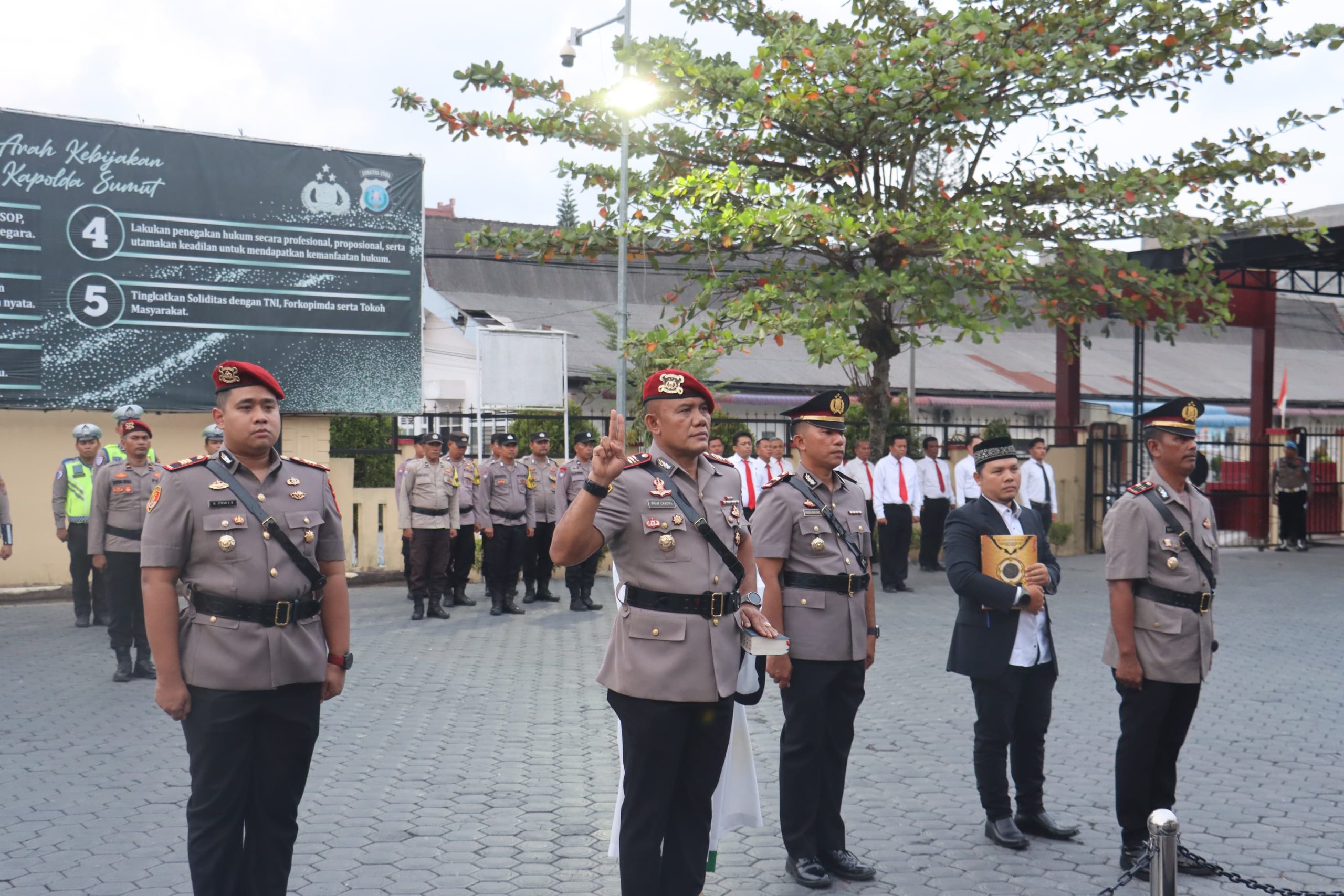 Kapolres Tanjungbalai Lantik Kasat Reskrim dan Kapolsek Sei Tualang Raso Yang Baru